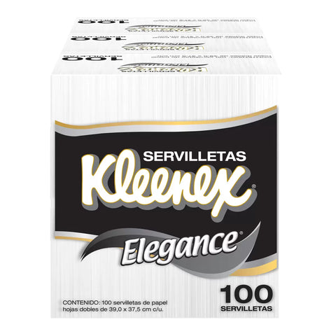 Servilletas Kleenex Elegance · 3 x 100 piezas