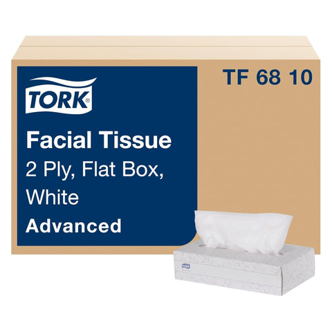 Tork Pañuelo Facial Rectangular Advanced Blanco · caja con 30 piezas · 100 hjs