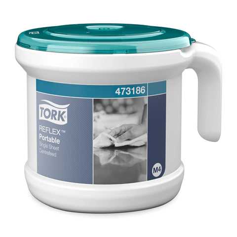 Tork Reflex Cubeta Portatil M4 Blanco y turquesa · 1 pieza