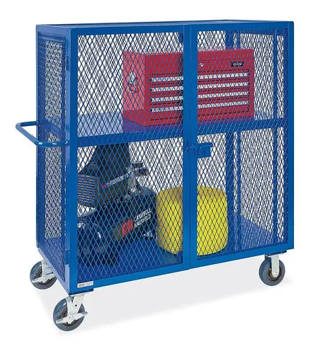 Carrito de Seguridad Soldado · 122 × 61 × 147 cm · Azul · 1 pieza