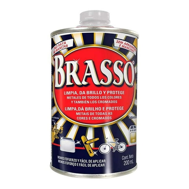Limpiador de Metales Líquido Brasso · 200 ml