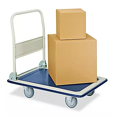 Carrito manual de 58 x 89 cm para carga en almacén y andén