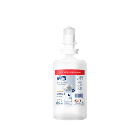 Tork Jabón en Espuma Antimicrobial · caja con 6 piezas · 1000 ml