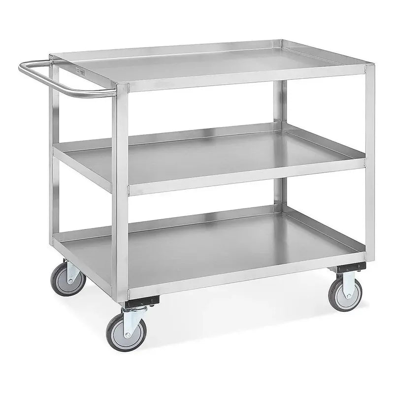 Carrito de Acero Inoxidable Soldado · 107 × 61 × 89 cm · 3 Repisas · 1 pieza