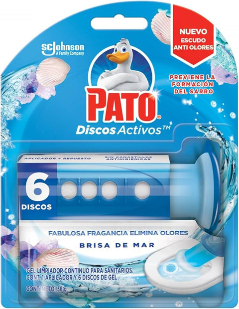 Discos Activos para WC con Aplicador Pato · Aplicador