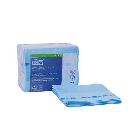 Tork Paño de Limpieza Food Service Antimicrobial Azul · caja con 4 piezas · 50 hjs