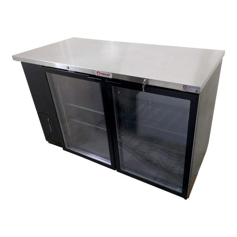 Refrigerador Contra Barra Back Bar 2 Puertas de Cristal ABBC-58GHC