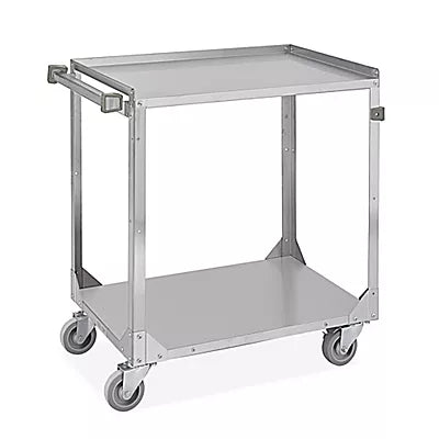 Carrito de Servicio de Acero Inoxidable · 2 Repisas · 79 × 48 × 84 cm · 1 pieza