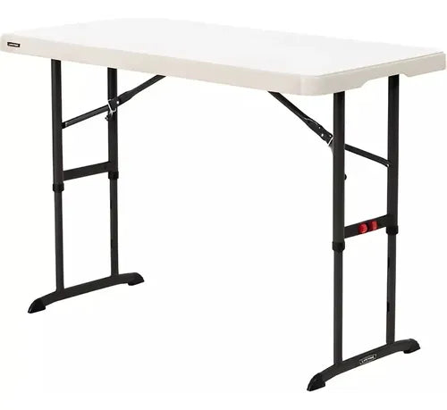 Mesa ajustable Lifetime de 1.2 metros con altura regulable para eventos y comedor
