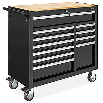 Carrito para Herramientas · 11 Cajones · Negro · 1 pieza
