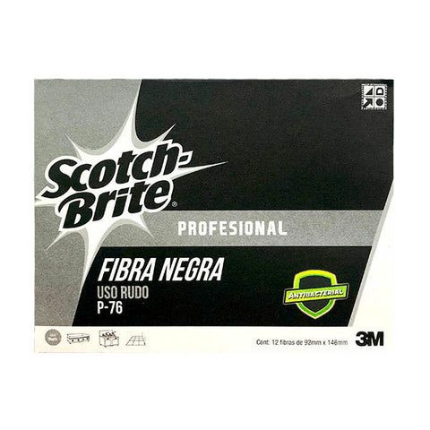 Fibra Negra Uso Rudo Scotch-Brite · Modelo P-76