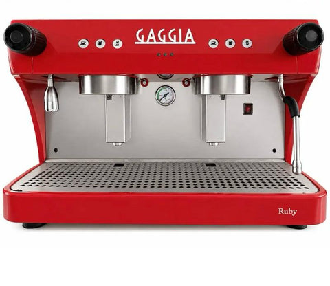 Cafetera Industrial 2 Grupos Pro Two Roja Ruby · 180 tazas por hora