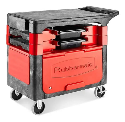 Rubbermaid Carrito para Oficio con Gabinete · 97 × 48 × 86 cm · 1 pieza