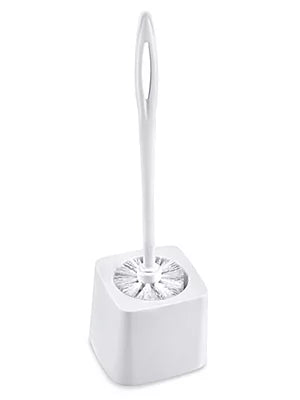 Rubbermaid cepillo y portacepillo blanco para inodoro de 38 cm con cerdas de polipropileno para hoteles y hospitales
