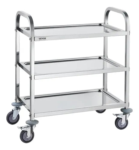 Carrito de Servicio Clínico y de Laboratorio · 3 niveles · con ruedas