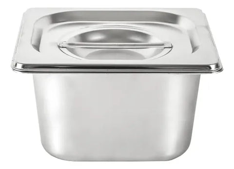 Inserto Sexto con Tapa de Acero Inoxidable 9 cm de Profundidad · Sexto · 9 cm de profundidad