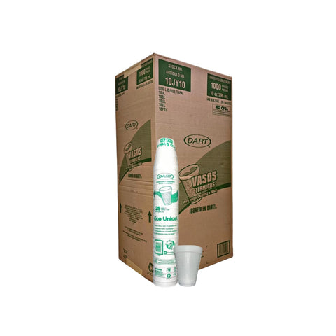 Vaso Térmico de Unicel No. 10 Dart · 1000 piezas