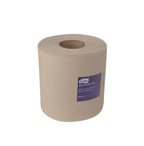 Tork Toalla en Rollo Fluído Céntrico Advanced M2 837 Hojas x Rollo Natural · caja con 6 piezas · 180 mts