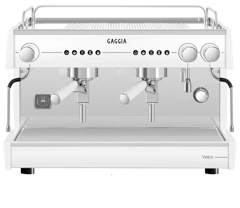 Cafetera Industrial 2 Grupos Vetro Blanca 220 V Gaggia · 240 tazas por hora