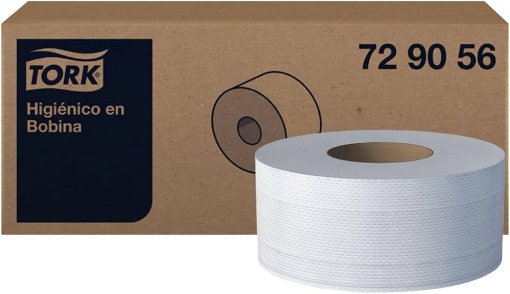Papel higiénico Tork en bobina Universal blanco, caja con 12 rollos de 180 metros
