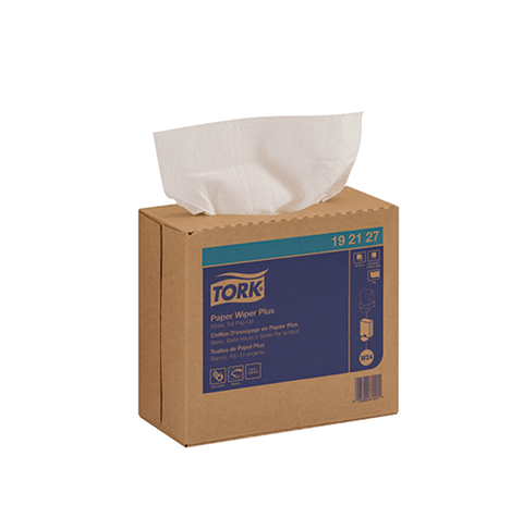 Tork Paño de Papel Plus Pop-Up Blanco · caja con 8 piezas · 100 hjs