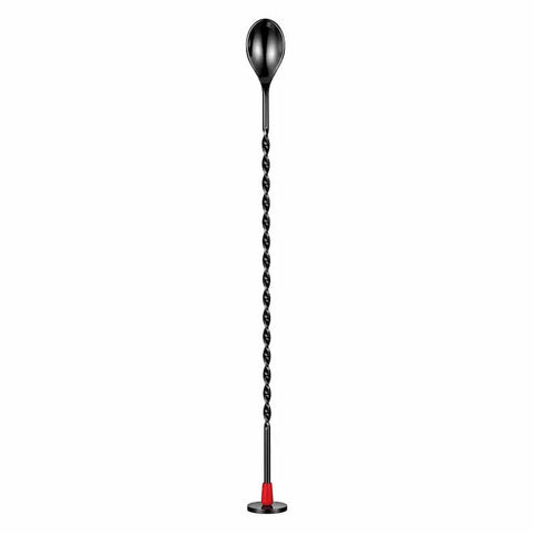 Cuchara para Coctelería Bar Spoon Profesional 29.6 cm Negro · 1 pieza