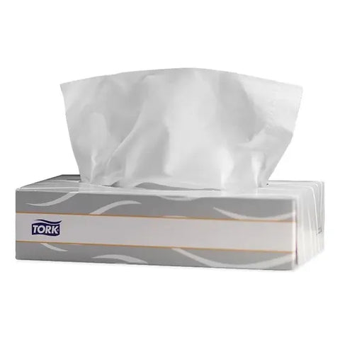 Tork Pañuelo Facial Rectangular Premium Blanco · caja con 50 piezas · 90 hjs