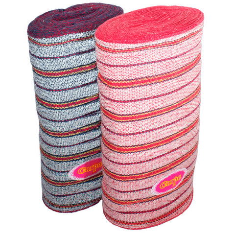 Jerga Popular Azul/Roja Carpe · Rollo 25 m × 50 cm