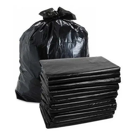 Bolsa para Basura Negra 76 x 94 cm · HDPE Calibre 8 · Caja con 100 piezas