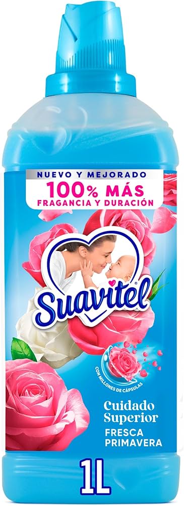 Suavizante de Telas Primavera Suavitel · Botella 1 L