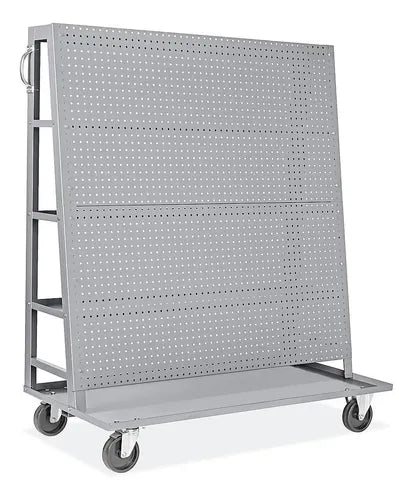 Carrito de Tablero Perforado con Repisas · 130 × 145 × 61 cm · 1 pieza