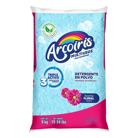 Detergente en Polvo Arcoíris · Bulto 9 kg