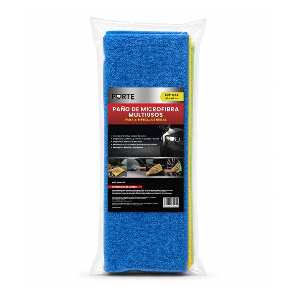 Toallas de microfibra multiusos en paquete con 10 piezas para limpieza de superficies y cristales